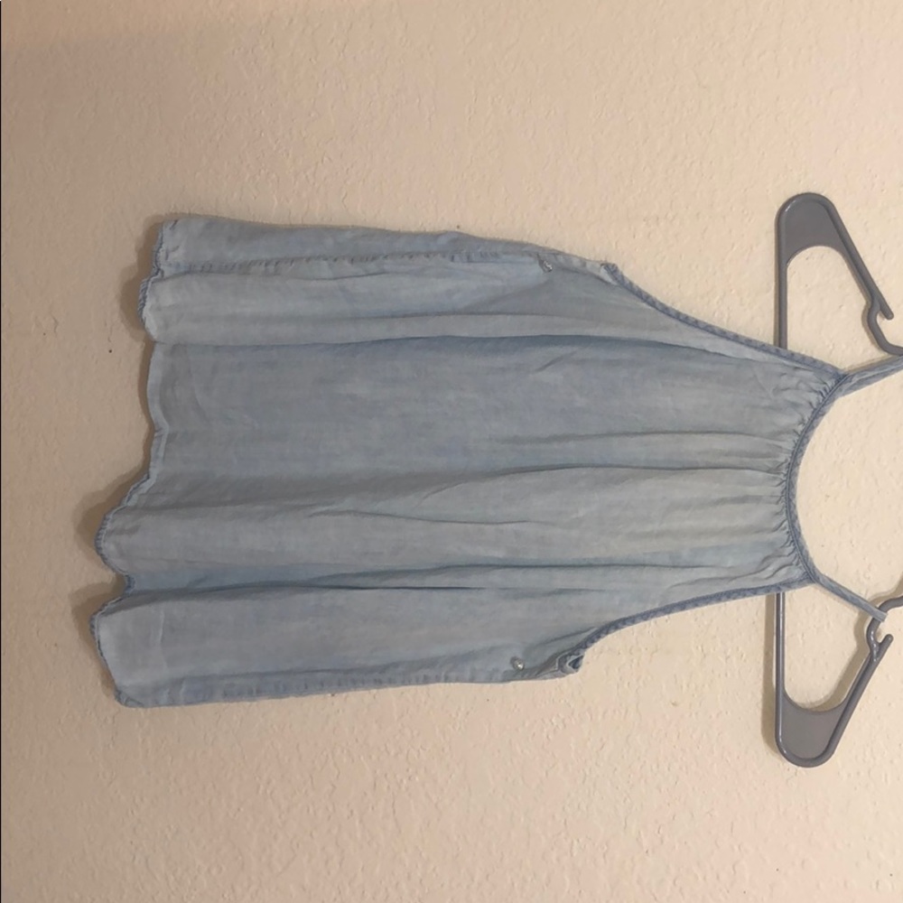 Women's light blue tank top